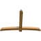 Ekena Millwork Bellingham Rough Sawn Timber Gable Bracket, Western Red Cedar, 84"W x 56"H x 4"D x 6"F, 16/12 Pitch GBW084X56X0406BEL00RWR - alternate 4